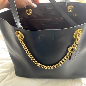 Coach Signature Chain Tote